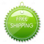 Green Free Shipping Tag